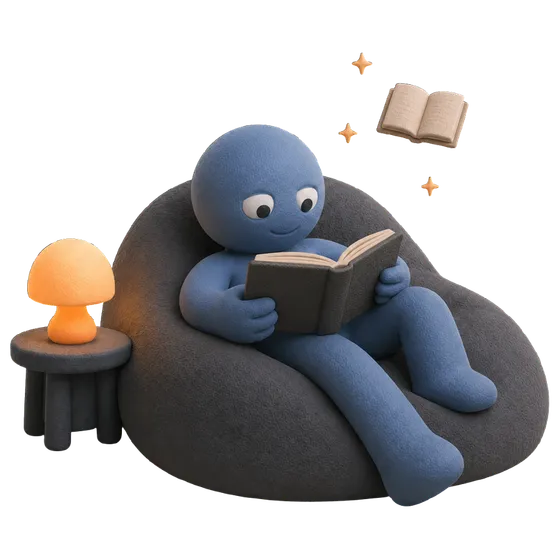 La stessa figura sullo stesso pouf, assorta nella lettura di un libro, serena e presente